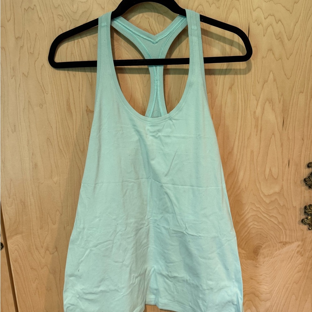 Lululemon Athletica Green Backless Sleeveless Tank Top